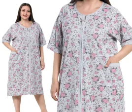 szlafrok-damski-la-penna-3-4-rekaw-bawelniany-rozmiar-3xl