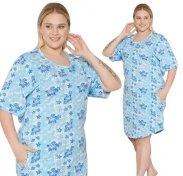 koszula-nocna-damska-krotki-rekaw-bawelniana-rozmiar-2xl