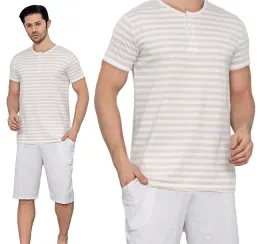 pizama-meska-bawelniana-dekolt-3-4-spodnie-krotki-rekaw-2xl