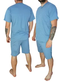 pizama-meska-bawelniana-krotki-rekaw-dlugie-spodnie-polska-produkcja-5xl