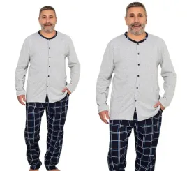 pizama-meska-bawelniana-dekolt-rozpinana-na-guziki-kieszenie-plus-size-5xl