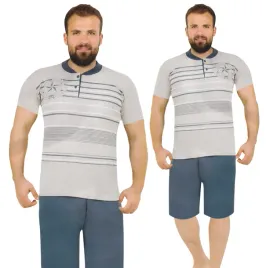 pizama-meska-krotkie-spodenki-100percent-bawelna