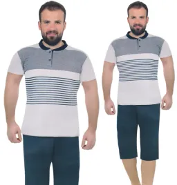 pizama-meska-krotkie-spodenki-100percent-bawelna