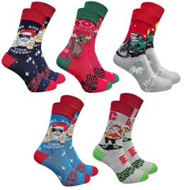 5x-meskie-skarpety-skarpetki-bawelna-swiateczne-prezent-swieta-43-46