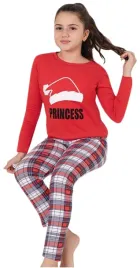 pizama-dziecieca-swiateczna-bawelniana-princess-110-116