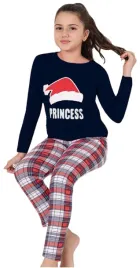 pizama-dziecieca-swiateczna-bawelniana-princess-110-116