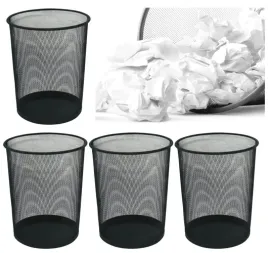 kosz-na-smieci-q-connect-metalowy-biurowy-siatka-duzy-19l-czarny-4-sztuki
