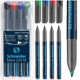 marker-foliopis-schneider-maxx-224m-1mm-4-kolory-cd-dvd-wodoodporny