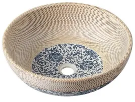 umywalka-42x15cm-styl-landhaus-recznie-zdobiona-bezowa-z-niebieskim-wzorem