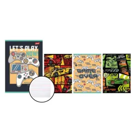 zeszyt-a4-32k-linia-podwojna-dwukolorowa-wyscigowki-pady-do-gry-unipap
