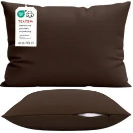 poszewka-na-poduszke-50x60-cm-bawelna-100percent-gladka-mocna-brazowa-czekolada