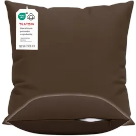 poszewka-na-poduszke-40x40-cm-bawelna-100percent-gladka-brazowa-czekolada-jasiek
