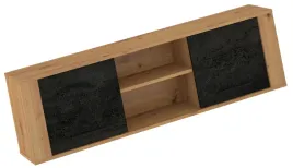 meble-miges-13-szafka-polka-wiszaca-scienna-dab-artisan-beton-czarny