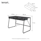 biurko-match-mb-01-biurko-2s-czarny-stan-nowy