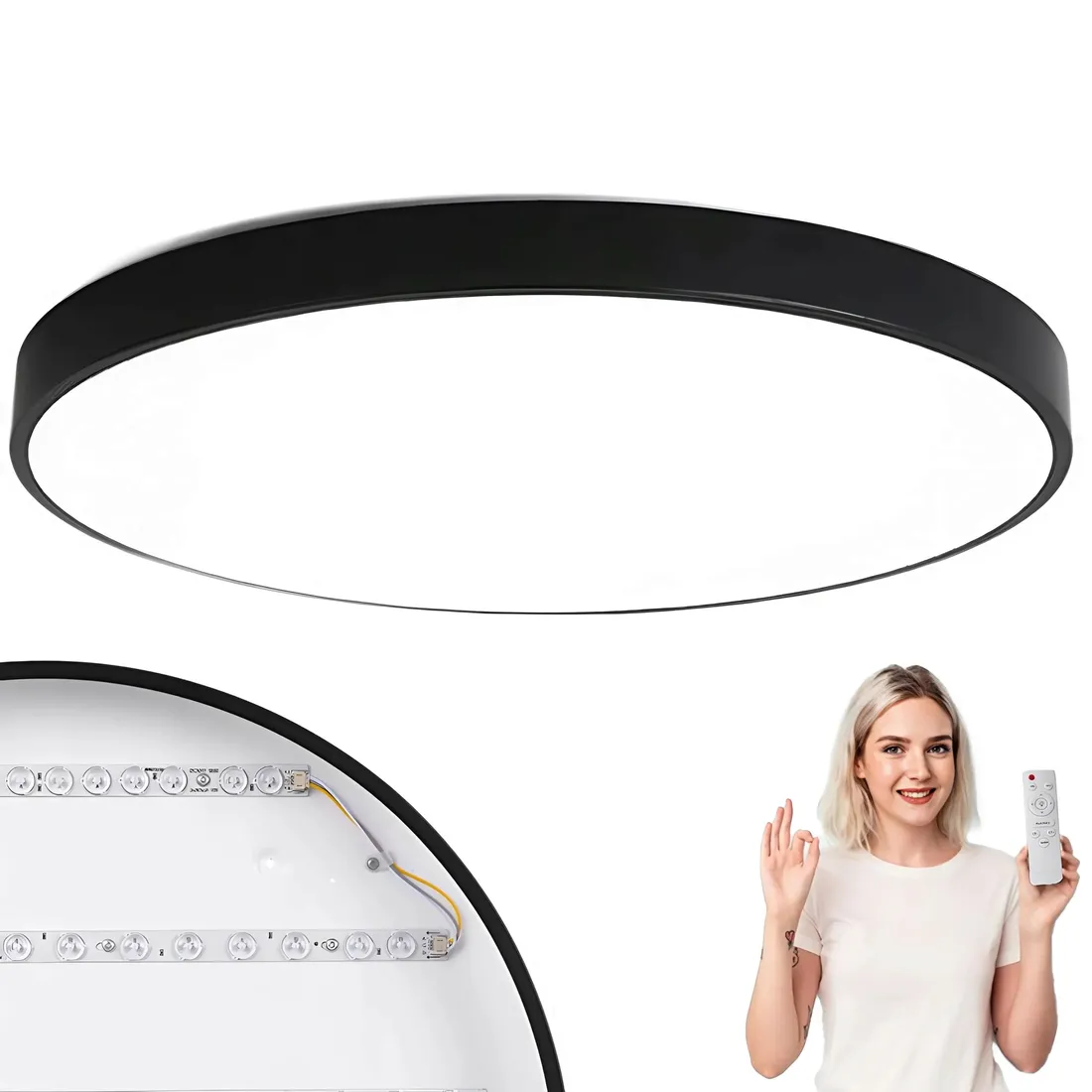 lampa-sufitowa-led-plafon-okragla-czarna-pilot-3-barwy-40cm-nowoczesna