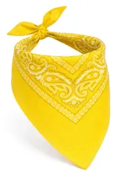 chusta-chustka-bandana-bandamka-zolta-kowboj