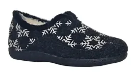 cieple-kapcie-damskie-pelne-sniezki-sanital-flex-l25972-czarny-r38