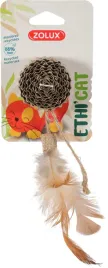 zolux-zabawka-dla-kota-ethicat-dysk-z-tektury-i-piorka-22-cm-580771