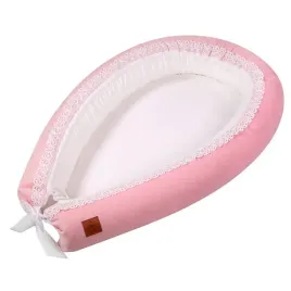 kokon-niemowlecy-rozowy-z-koronka-velvet-soft