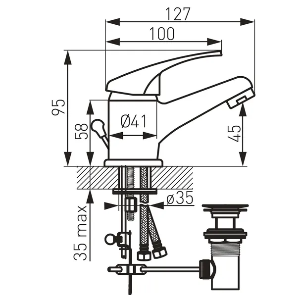 ferro-bateria-basic-umywalkowa-stojaca-chrom-marka-ferro