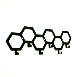 wieszak-scienny-na-klucze-i-ubrania-hexagon-30-cm