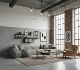 polka-scienna-loft-aqua-60x25x30-alu-stan-nowy