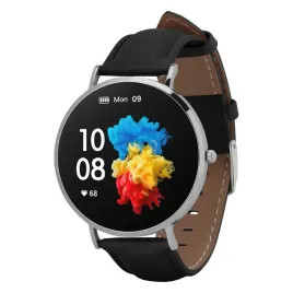 smartwatch-garett-verona-srebrno-czarny-skorzany