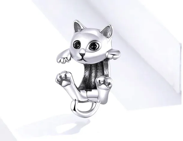 charms-srebrny-kot-stan-nowy