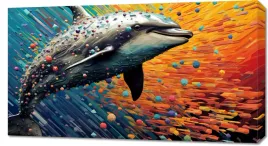 obraz-90x50cm-delfin-w-palecie-barw