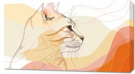 obraz-90x50cm-delikatny-profil-kota