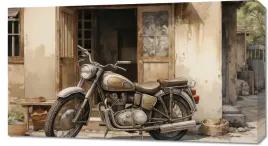 obraz-90x50cm-motocyklowa-samotna-eskapada