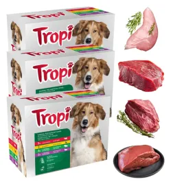 karma-mokra-dla-psa-mix-4-smakow-saszetki-36x100g-zestaw-36-kg-tropi