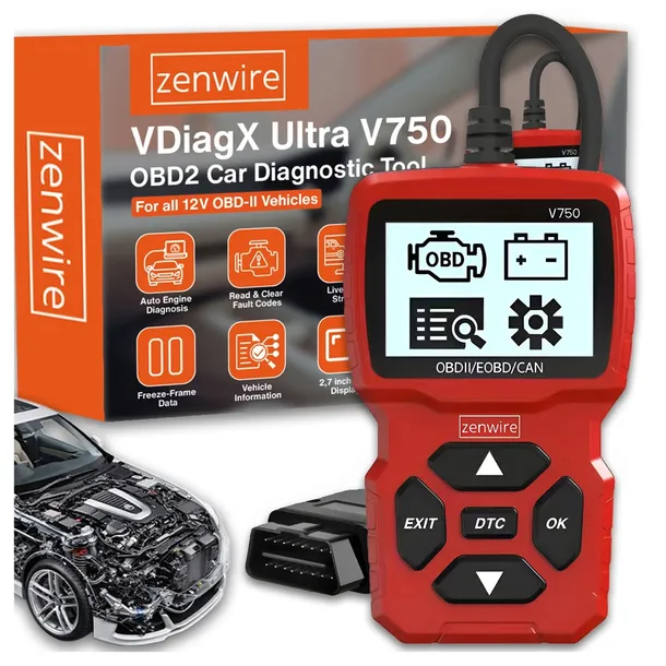 Tester Interfejs Skaner Komputer Wyświetlacz Diagnostyczny OBD2 CAN VIN BMW