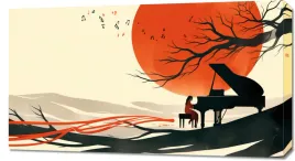 obraz-90x50cm-pianistka