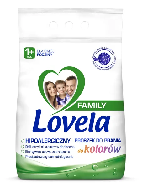 Lovela Family proszek hipoalergiczny do prania koloru 2,1 kg 28 prań