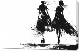 obraz-90x60cm-atramentowy-przerys