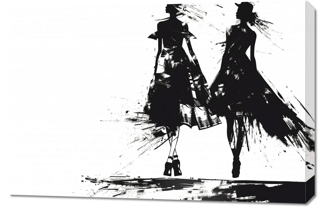 obraz-90x60cm-atramentowy-przerys-stan-nowy