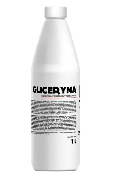 GLICERYNA ROŚLINNA FARMACEUTYCZNA CZYSTA 99,5% NAJWYŻSZA JAKOŚĆ GLICEROL 1L