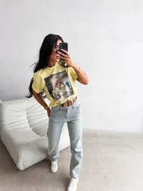 t-shirt-damski-earned-barbie-olavoga-zolty-s