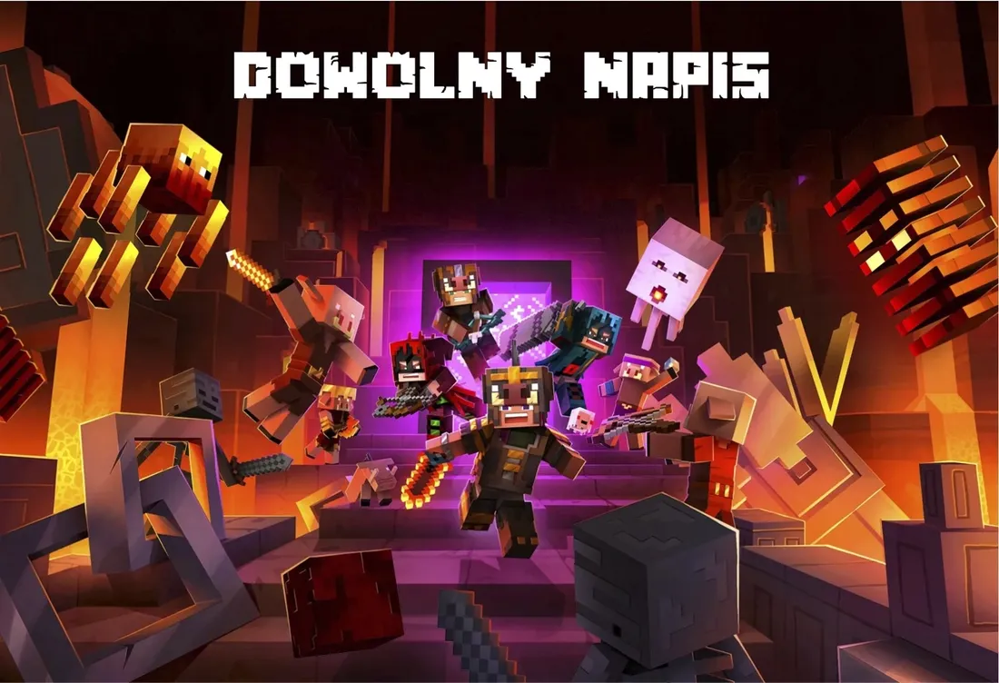 poduszka-minecraft-dowolny-napis-gratis-stan-nowy