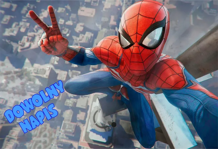 poduszka-spider-man-dowolny-napis-gratis-bohater-spiderman