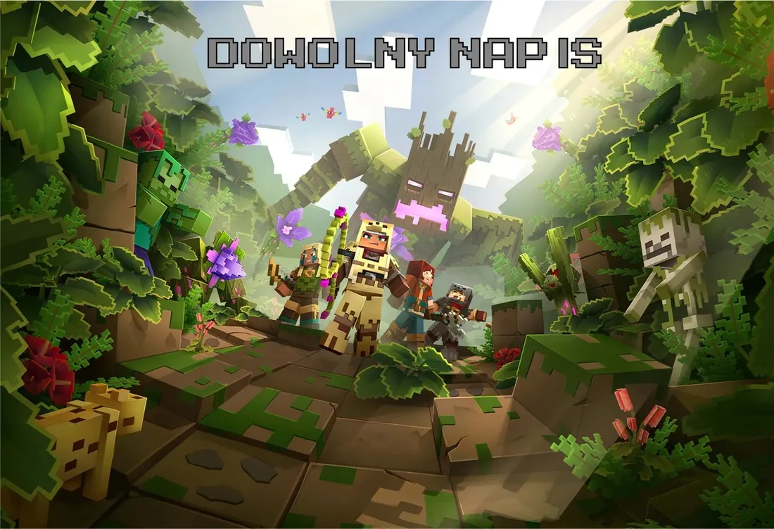 puzzle-minecraft-z-twoim-napisem-252-el-stan-nowy
