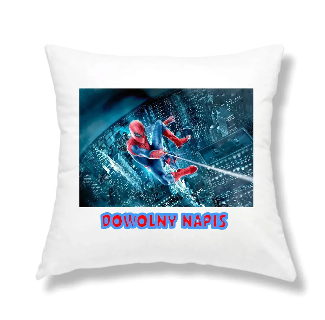 poduszka-spider-man-dowolny-napis-gratis