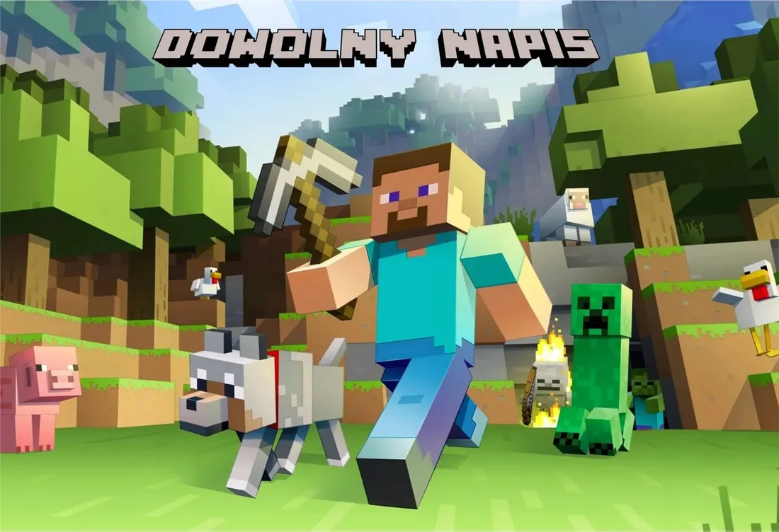 puzzle-minecraft-z-twoim-napisem-252-el-stan-nowy