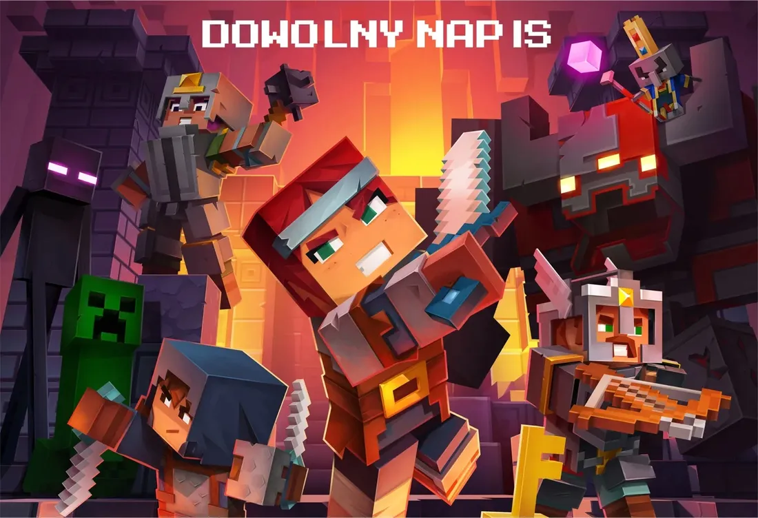 puzzle-minecraft-z-twoim-napisem-252-el-stan-nowy