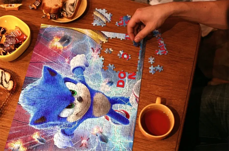 puzzle-sonic-z-twoim-napisem-252-el-stan-nowy