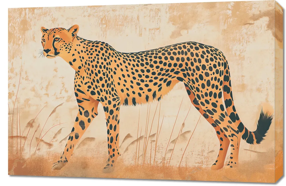 obraz-90x60cm-gepard-w-ruchu