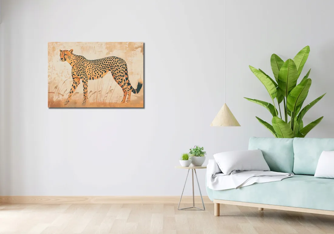 obraz-90x60cm-gepard-w-ruchu