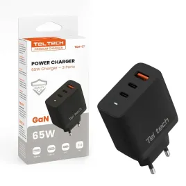 teltech-ladowarka-sieciowa-gan-usb-2x-typ-c-65w-czarny-tch-07