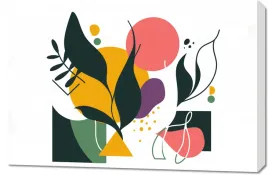 obraz-90x60cm-kolorowa-abstrakcja-botaniczna